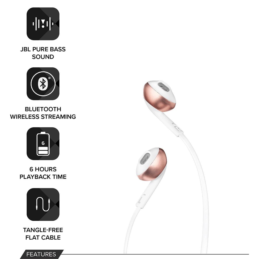 Jbl t205bt bluetooth headset with mic sale